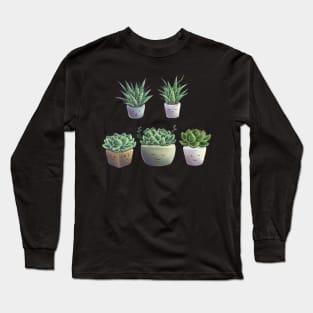 Succulents Long Sleeve T-Shirt